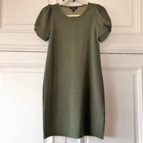 Amazing Puff Sleeve Shift Dress *NEW WITH TAGS* Size XS-XXS - Picture 2 of 16
